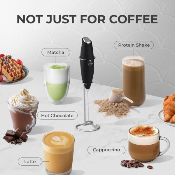 Kitchen Powerful Milk Frother Wand - Ultra Fast Handheld Drink Mixer – Bild 2