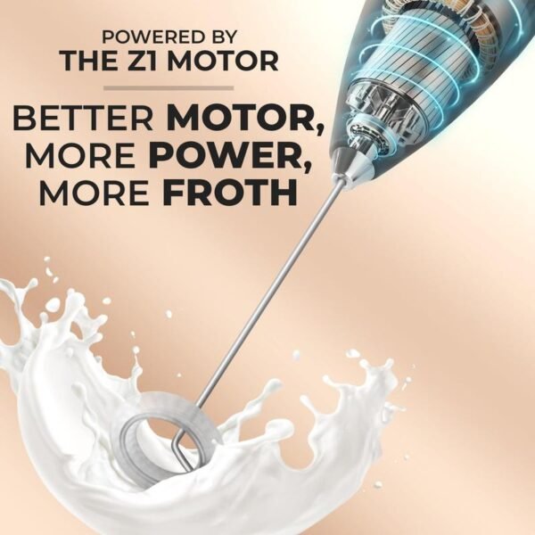 Kitchen Powerful Milk Frother Wand - Ultra Fast Handheld Drink Mixer – Bild 3